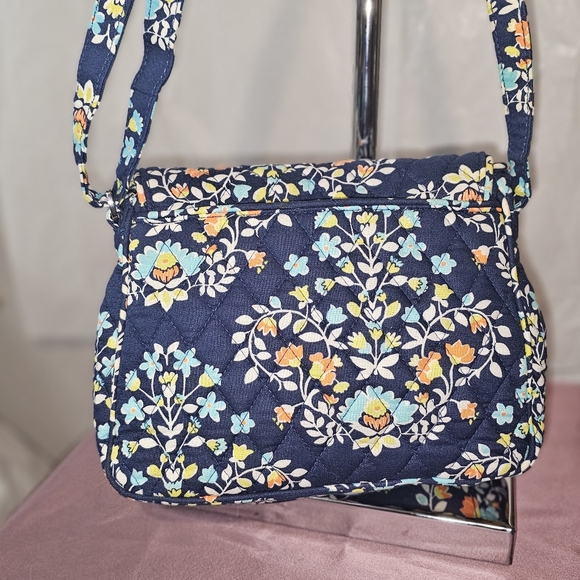 Vintage Vera Bradley Floral Blue Crossbody Bag ~ EUC - Picture 8 of 10